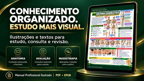 Conhecimento organizado e estudo visual: anatomia, avaliaÃ§Ã£o e massoterapia no Manual Profissional Ilustrado