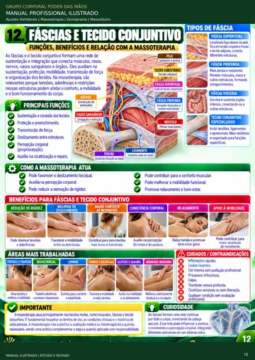 PÃ¡gina ilustrada do manual: FÃ¡scias e tecido conjuntivo